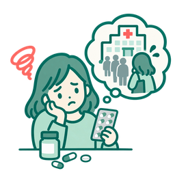 継続的に薬が必要だけど通院が面倒
